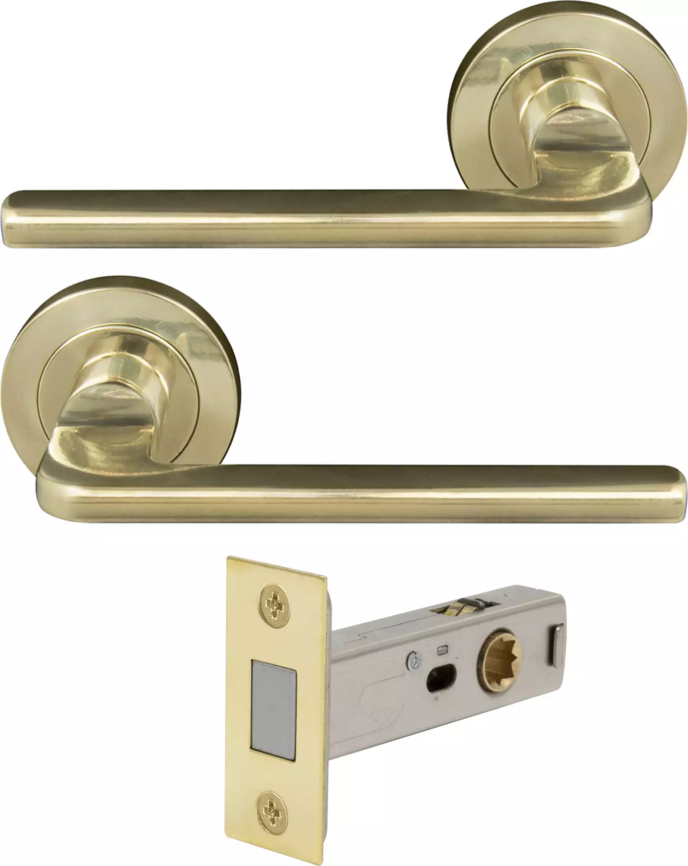 Chalet Round Rose Passage Set - Magn. Latch - PB