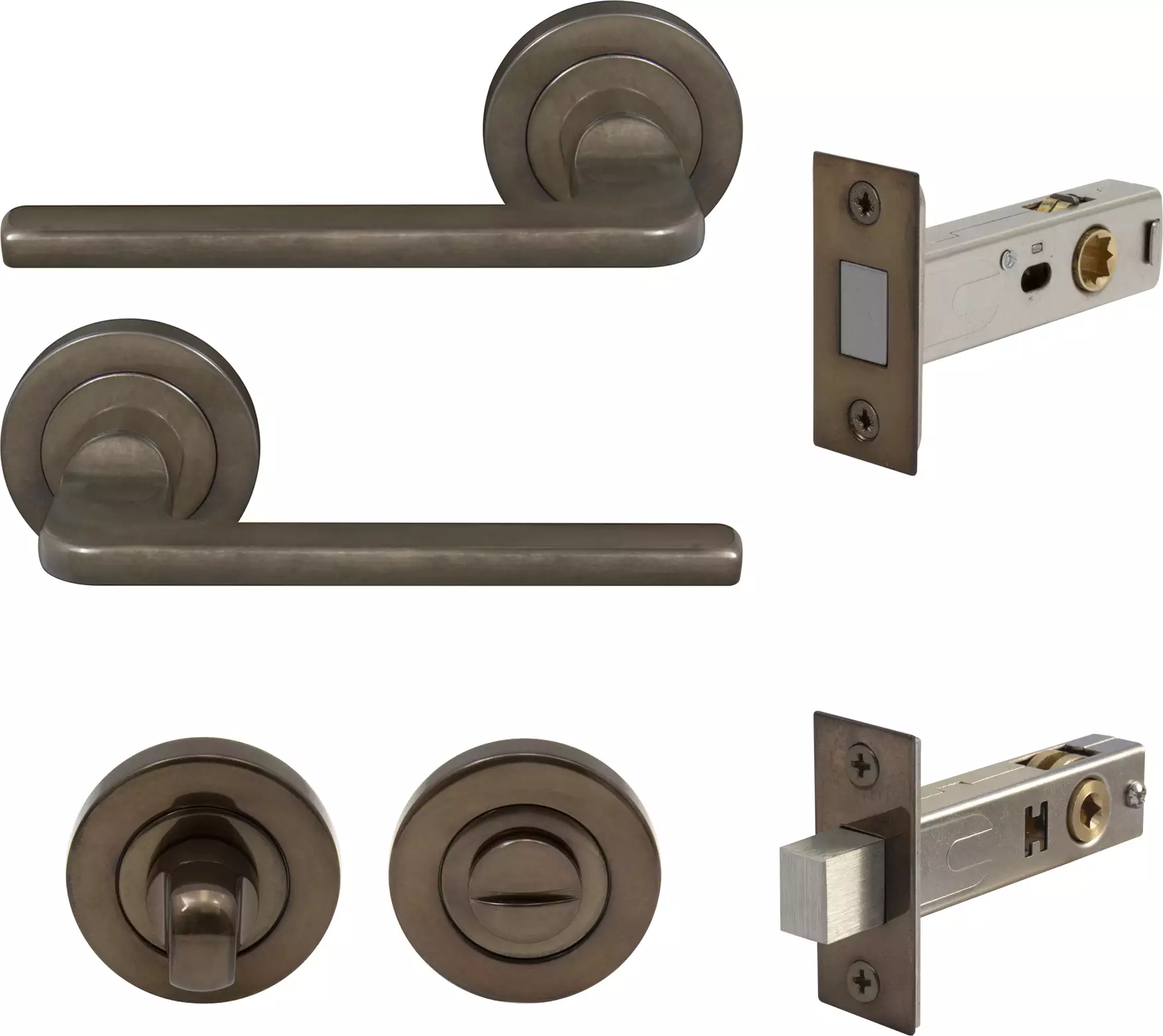 Chalet Round Rose Privacy Set - Magn. Latch - AB
