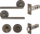 Chalet Round Rose Privacy Set - Magn. Latch - NB