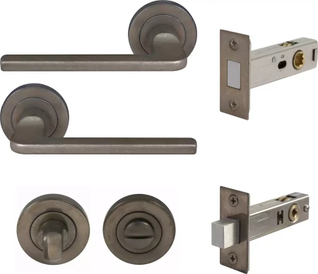 Chalet Round Rose Privacy Set - Magn. Latch - NB