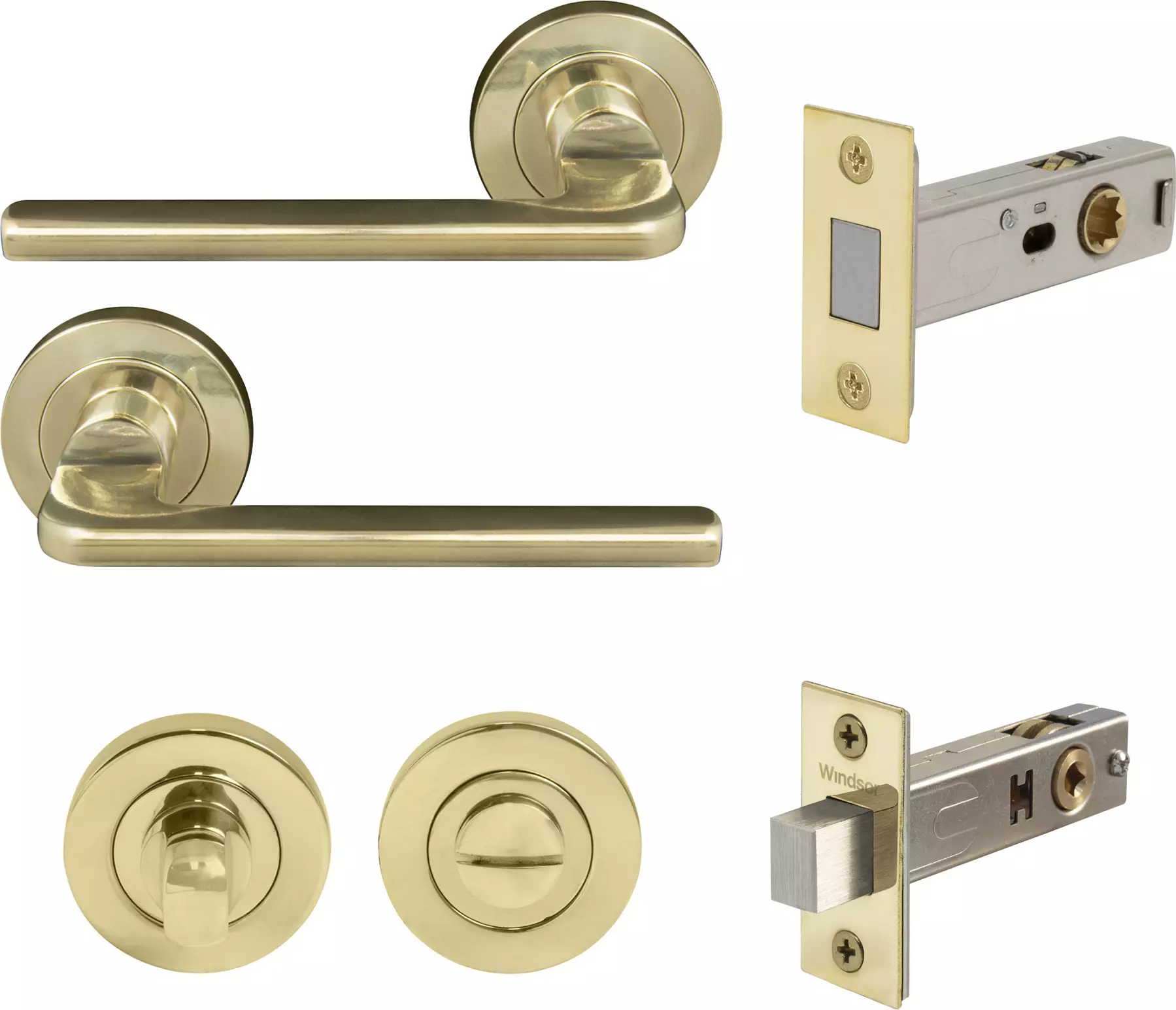 Chalet Round Rose Privacy Set - Magn. Latch - PB