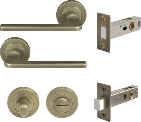 Chalet Round Rose Privacy Set - Magn. Latch - RB