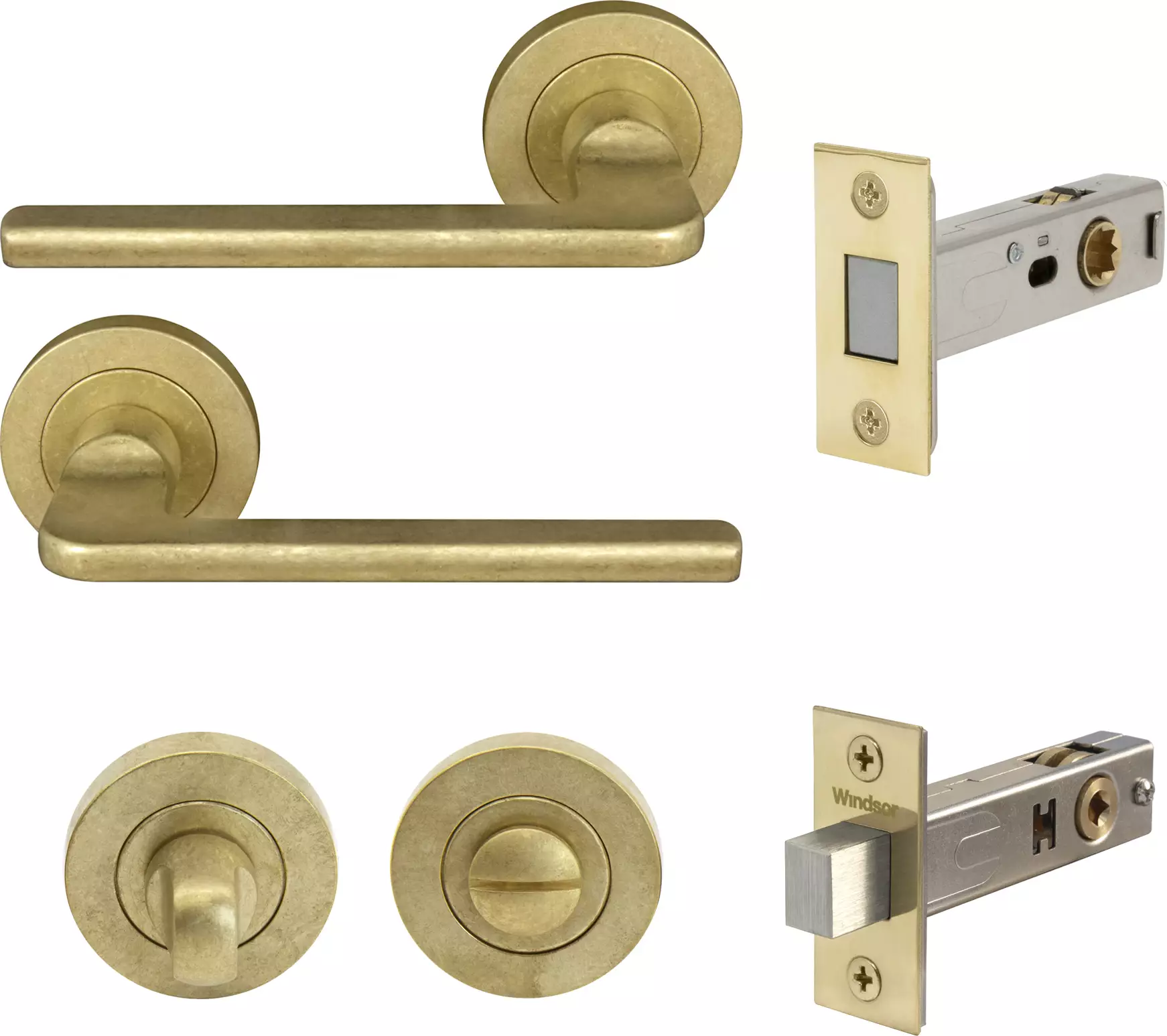 Chalet Round Rose Privacy Set - Magn. Latch - RLB