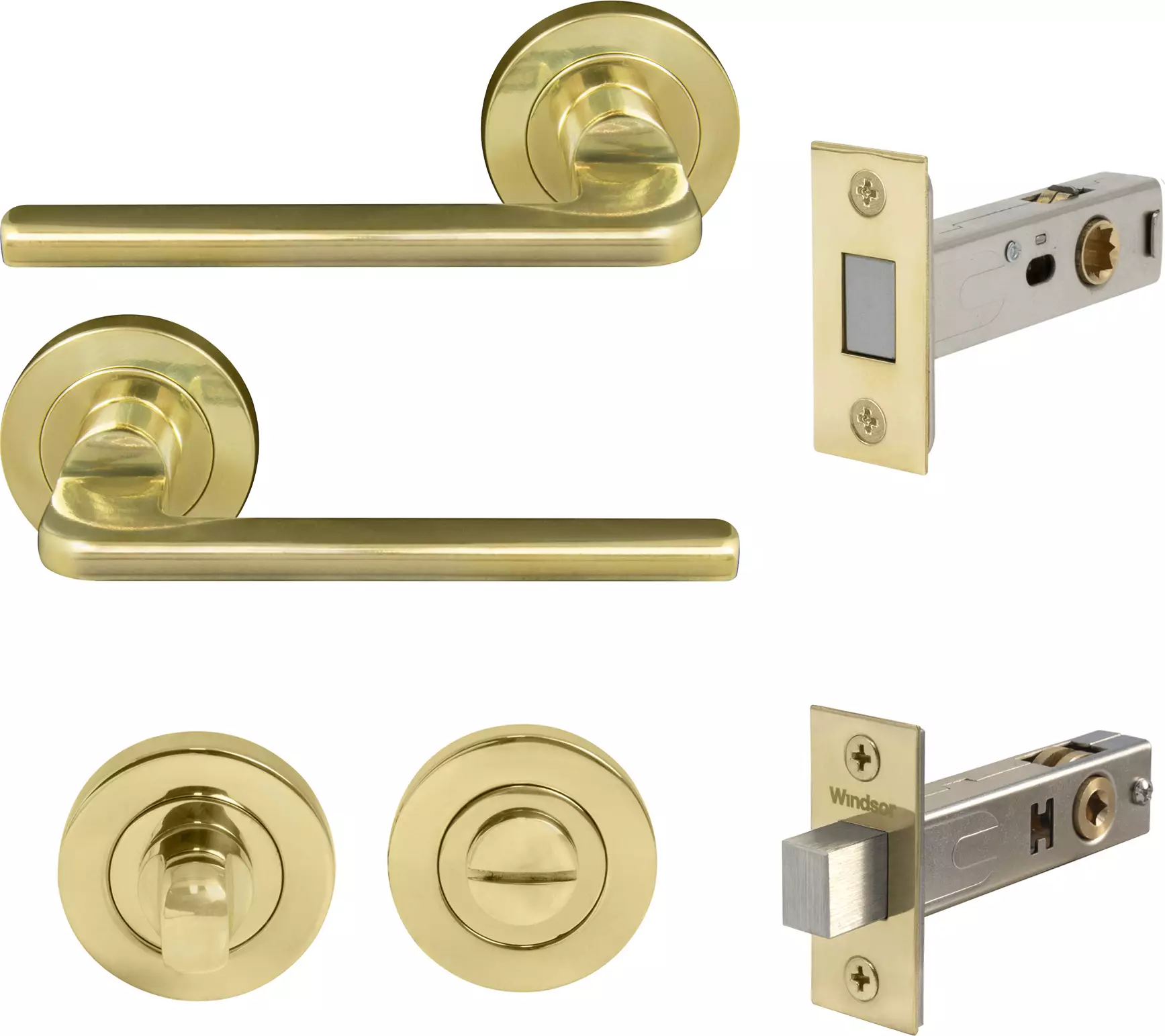 Chalet Round Rose Privacy Set - Magn. Latch - UB