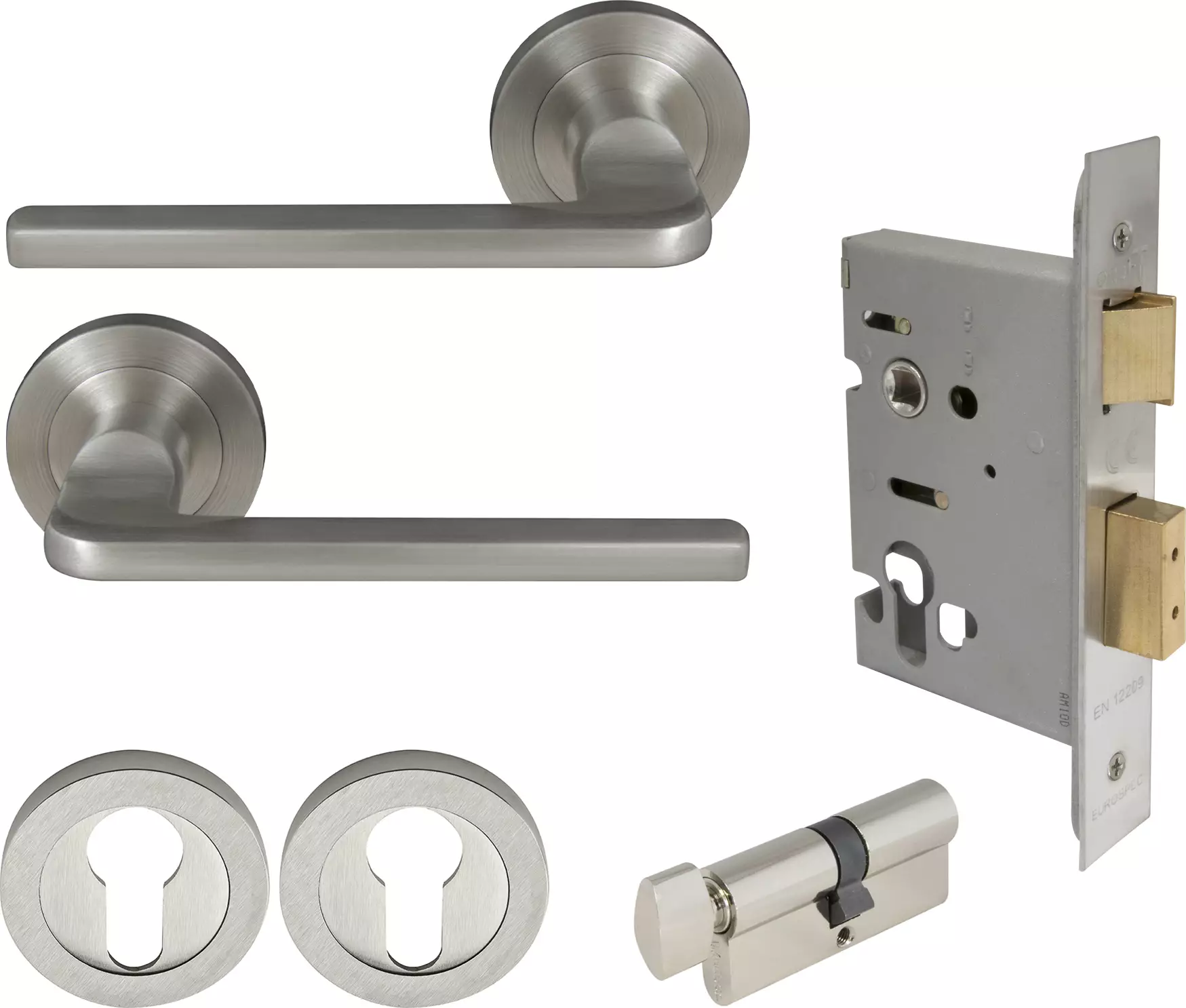 Chalet Round Rose Entrance Set - E48 - BN