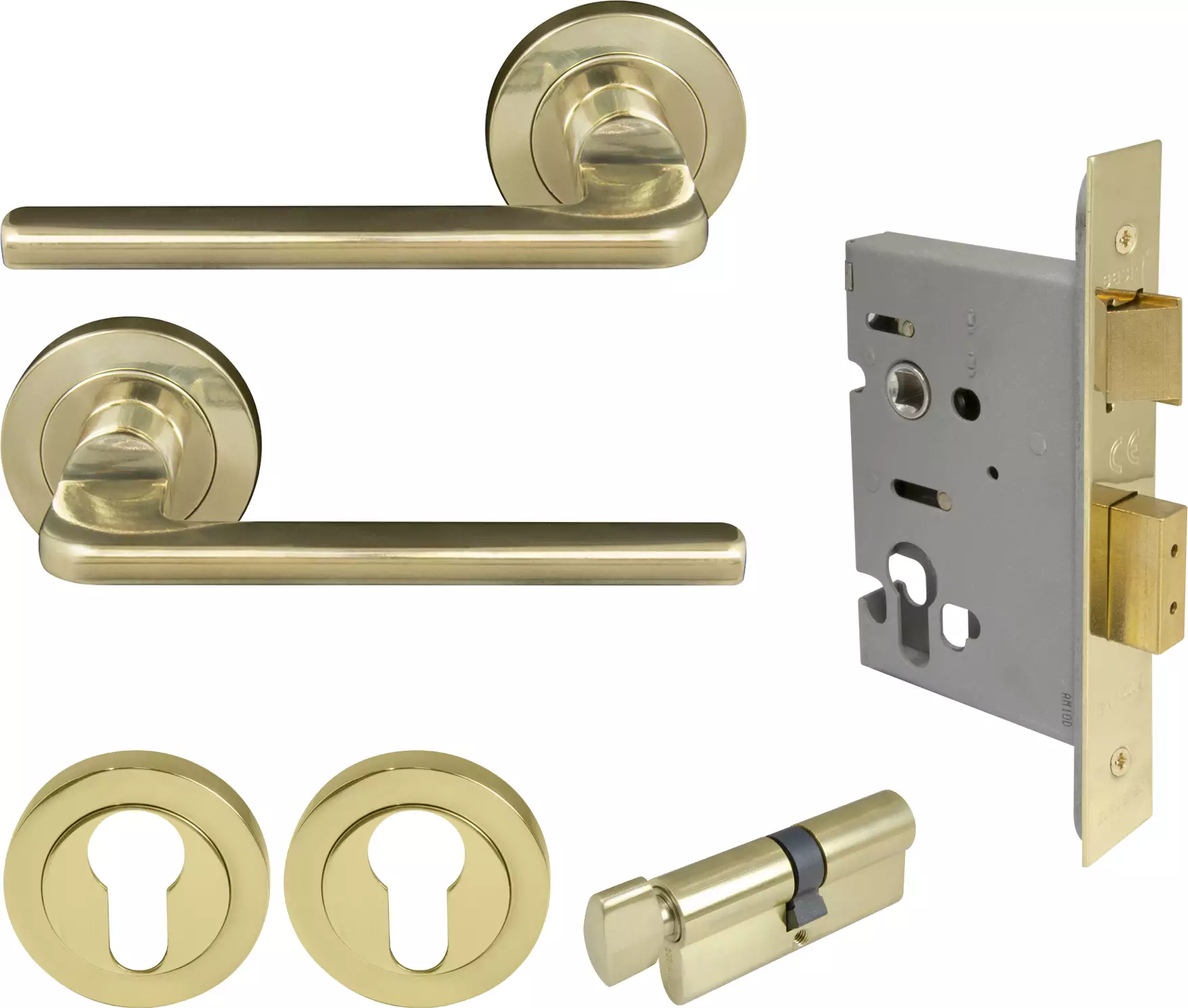 Chalet Round Rose Entrance Set - E48 - PB