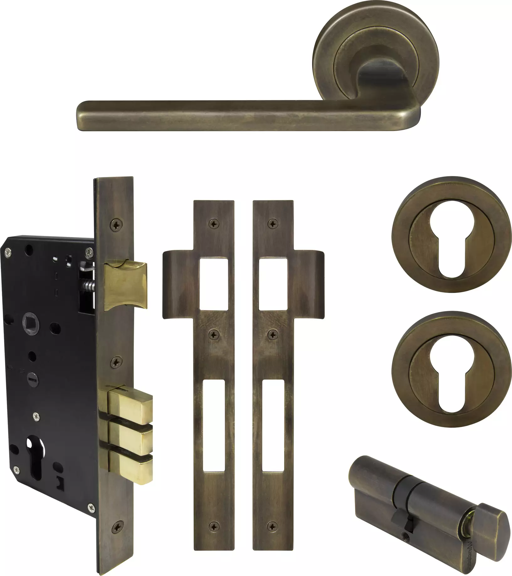 Chalet Round Rose Entrance Set - E85 - ORB