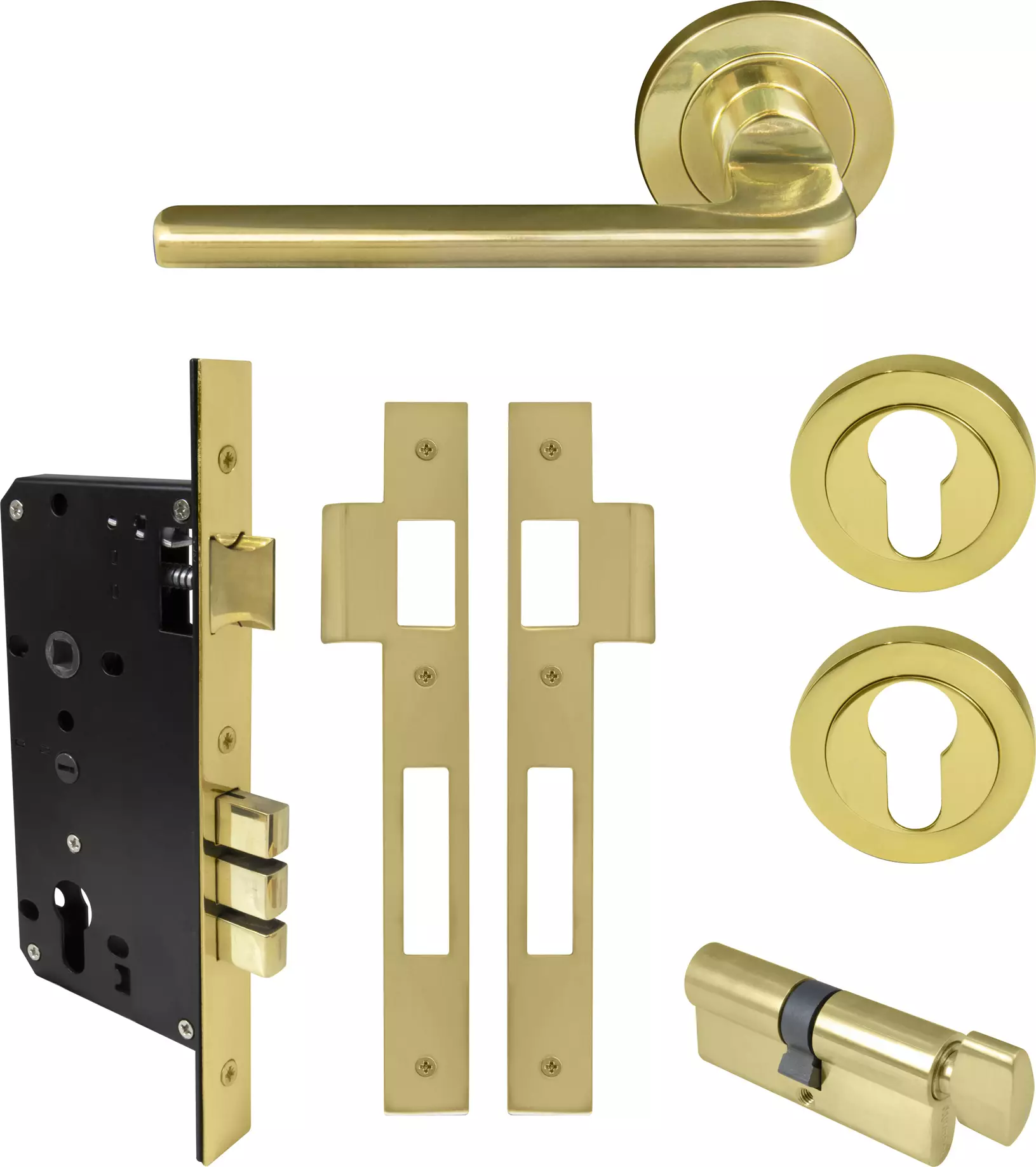 Chalet Round Rose Entrance Set - E85 - UB