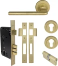 Chalet Round Rose Entrance Set - E85 - Key/Key - RLB