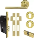 Chalet Round Rose Entrance Set - E85 - Key/Key - UB