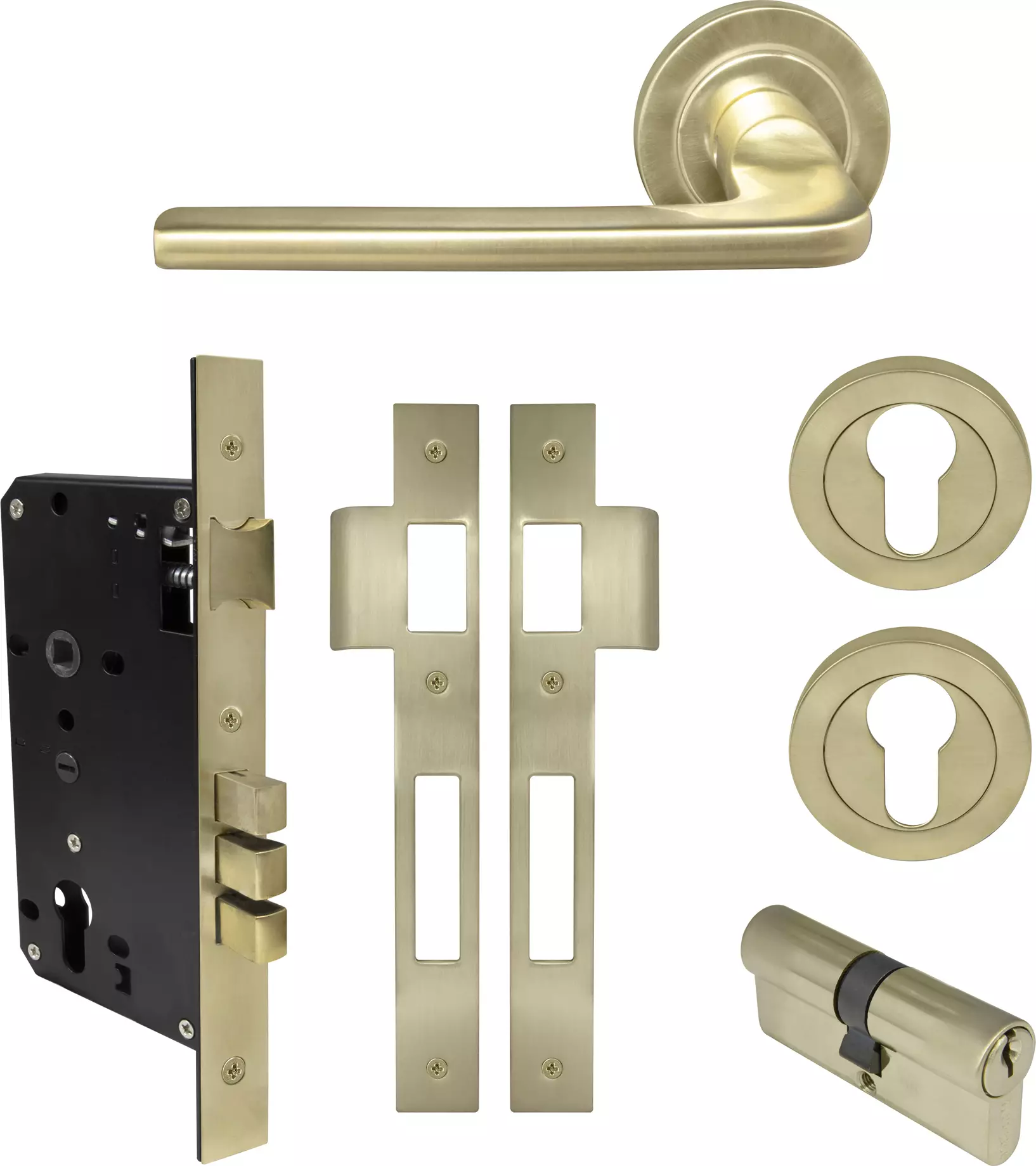 Chalet Round Rose Entrance Set - E85 - Key/Key - USB