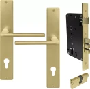 Chalet Square Longplate Entrance Set E85 - Key/Key - MSB
