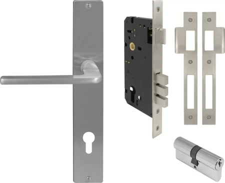 Chalet Square Longplate Entrance Set E85 - Key/Key - PC