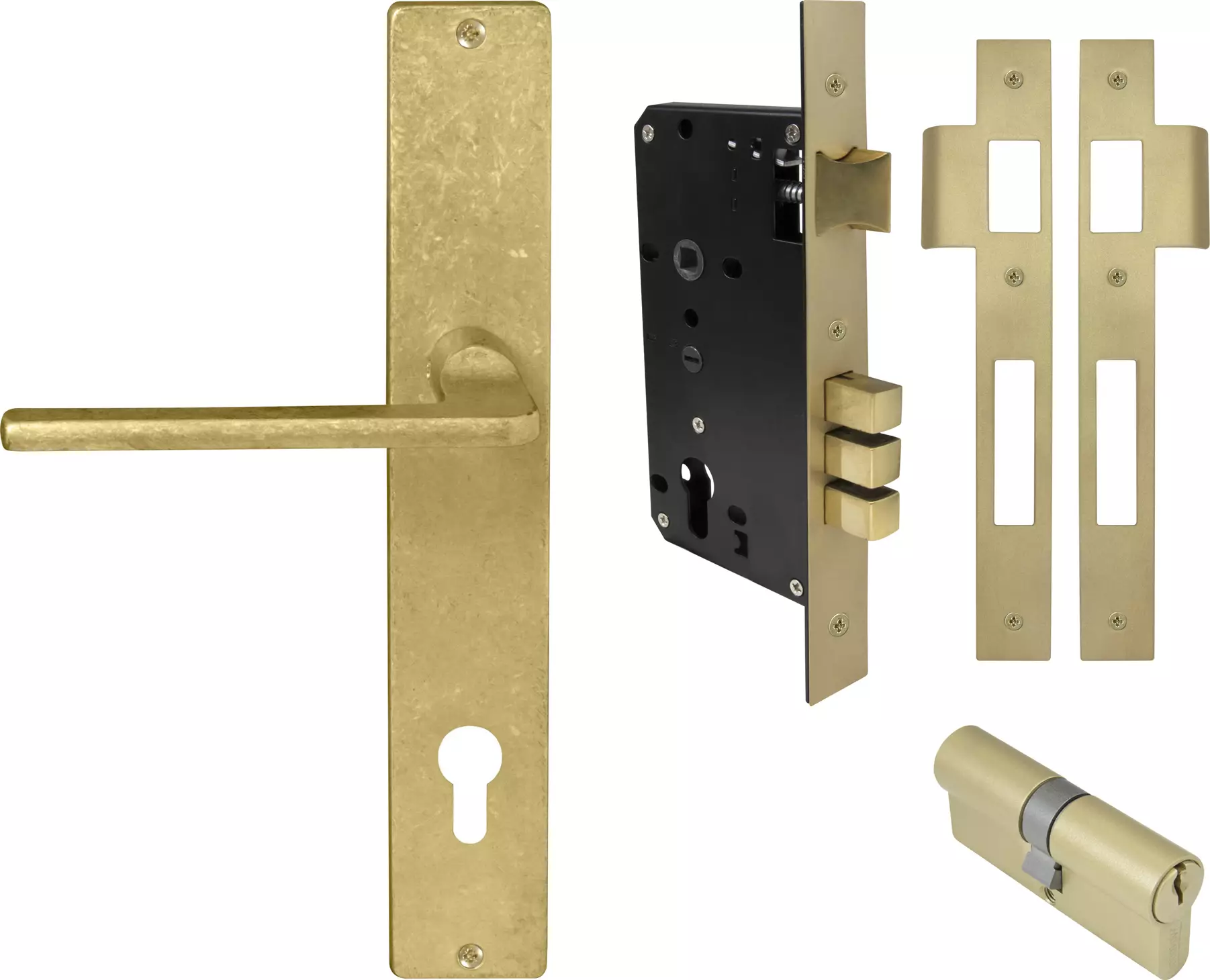 Chalet Square Longplate Entrance Set E85 - Key/Key - RLB
