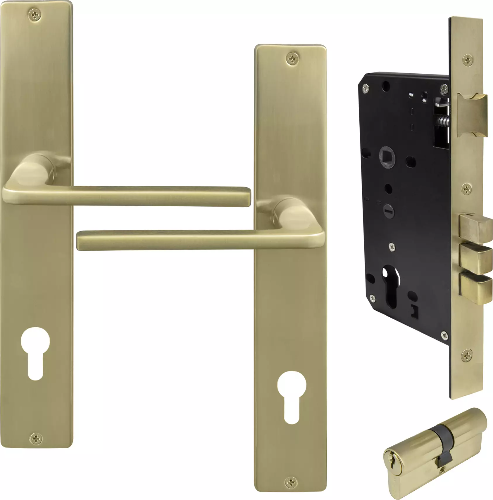 Chalet Square Longplate Entrance Set E85 - Key/Key - USB