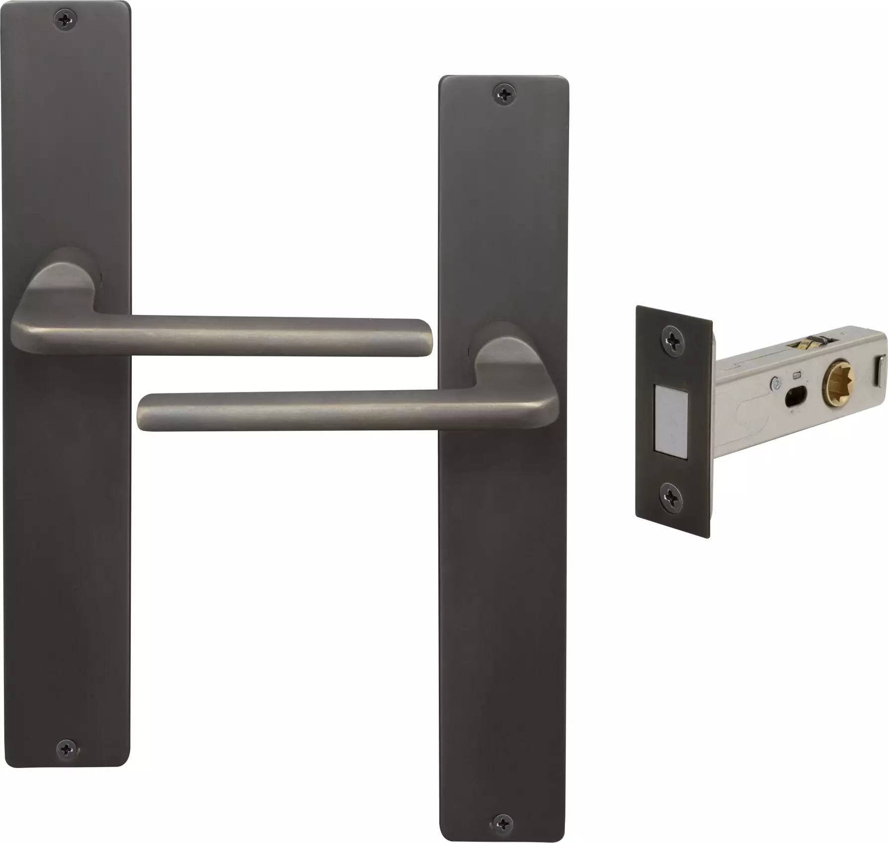Chalet Longplate Square Passage Set - Magn. Latch - DRB