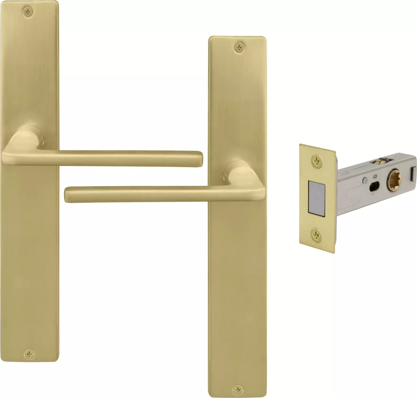 Chalet Longplate Square Passage Set - Magn. Latch - MSB