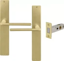 Chalet Longplate Square Passage Set - Magn. Latch - MSB