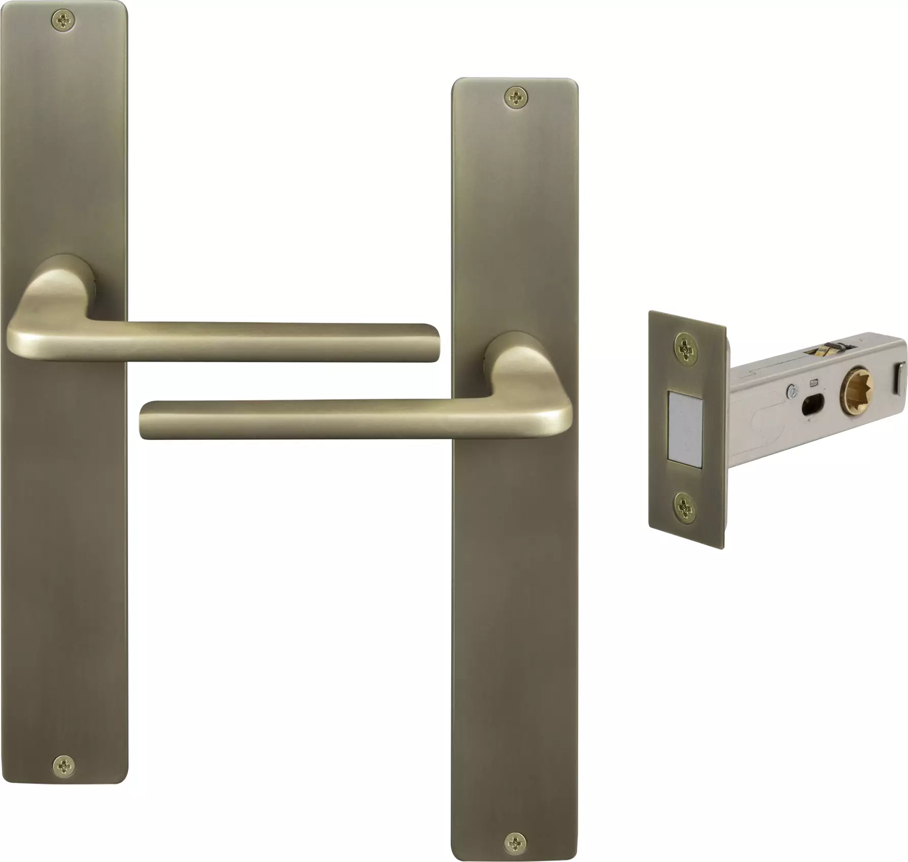 Chalet Longplate Square Passage Set - Magn. Latch - RB