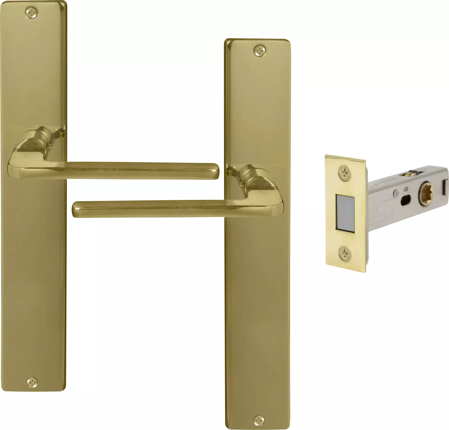 Chalet Longplate Square Passage Set - Magn. Latch - UB