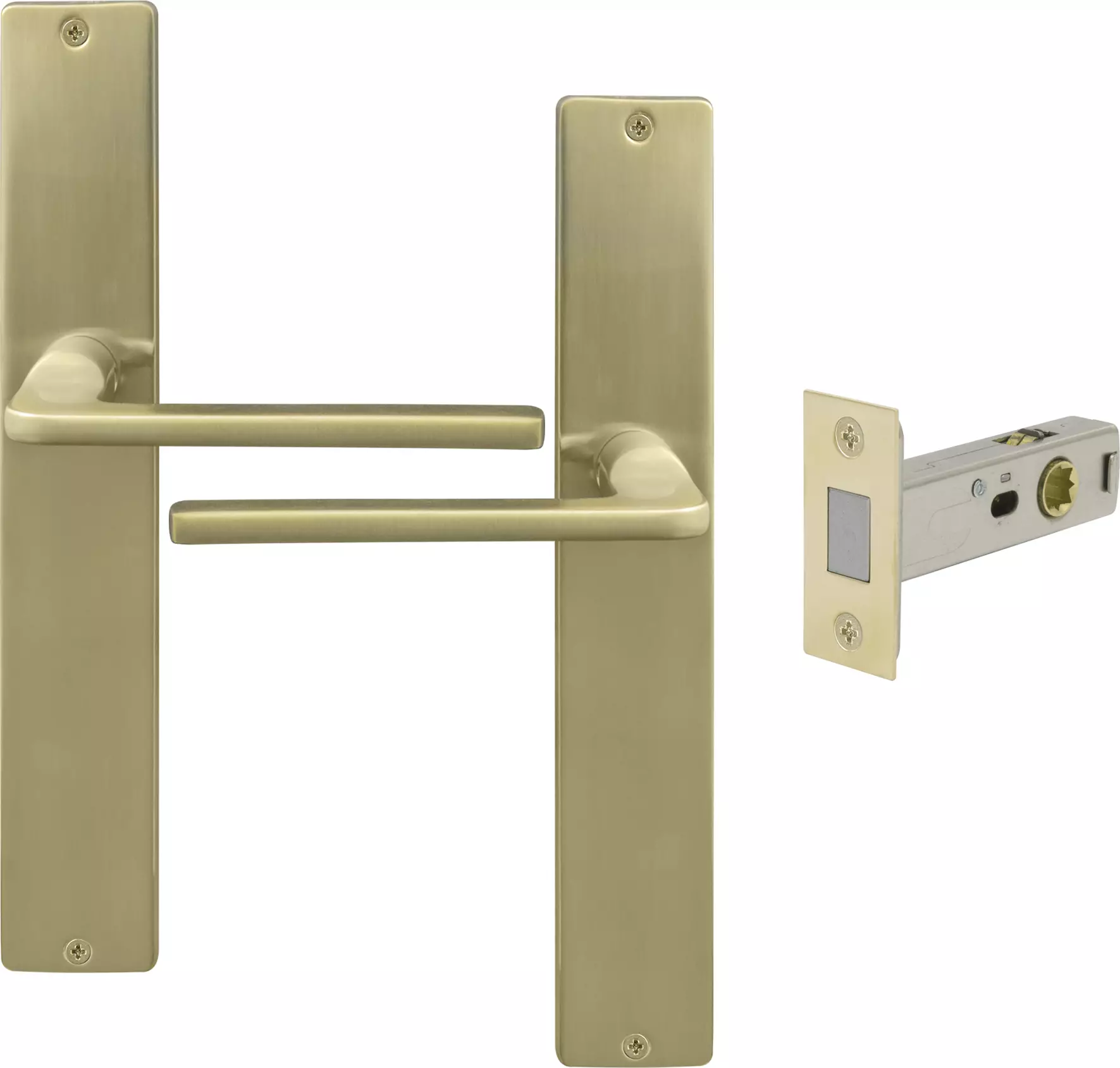 Chalet Longplate Square Passage Set - Magn. Latch - USB