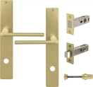 Chalet Longplate Square Privacy Set - Magn. Latch - MSB