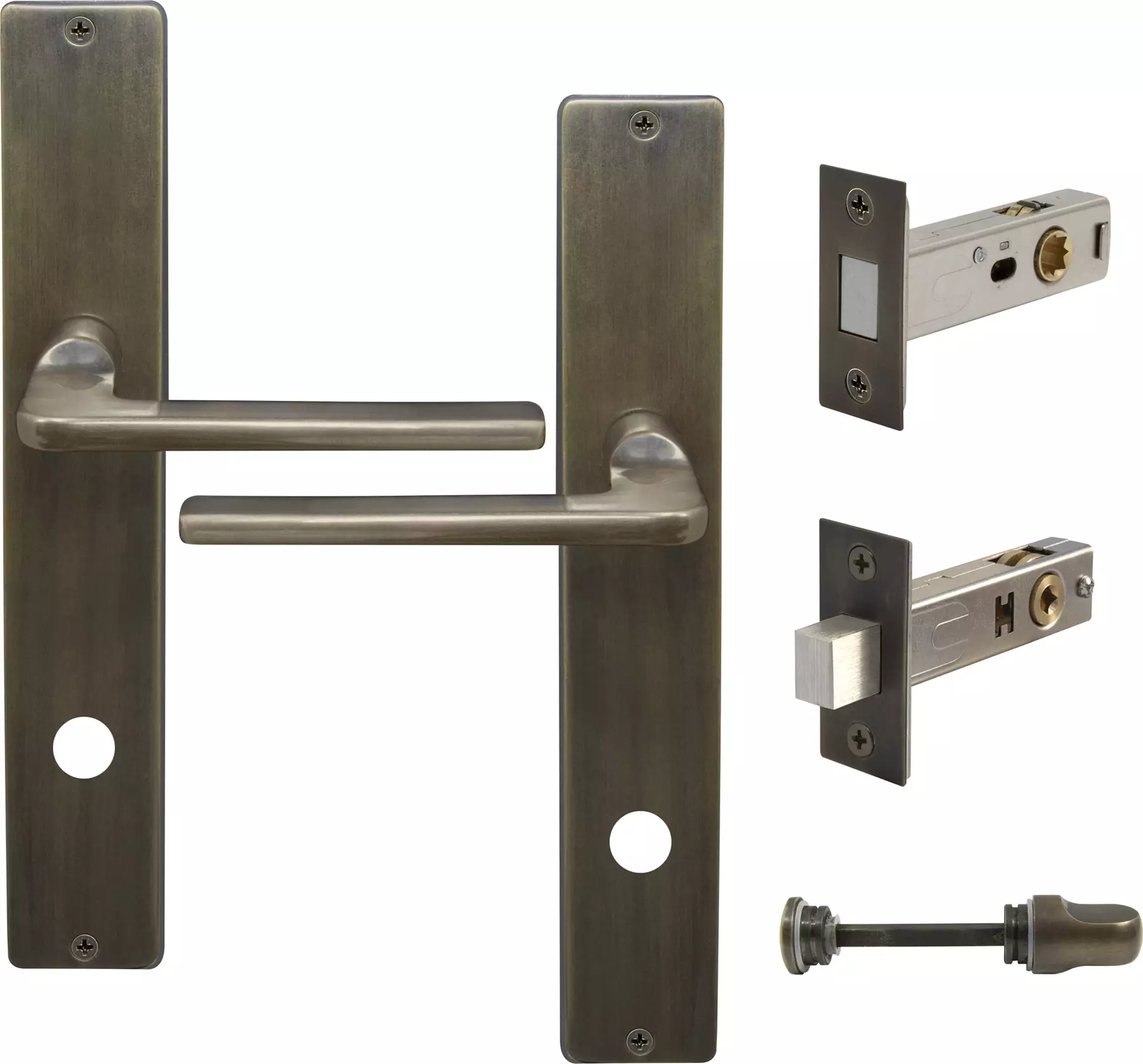 Chalet Longplate Square Privacy Set - Magn. Latch - ORB