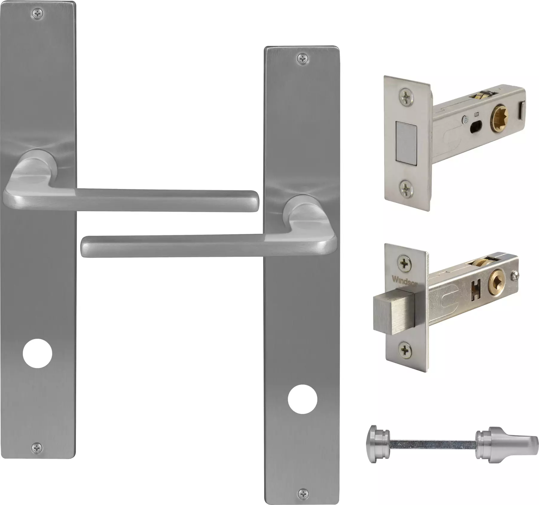 Chalet Longplate Square Privacy Set - Magn. Latch - PC