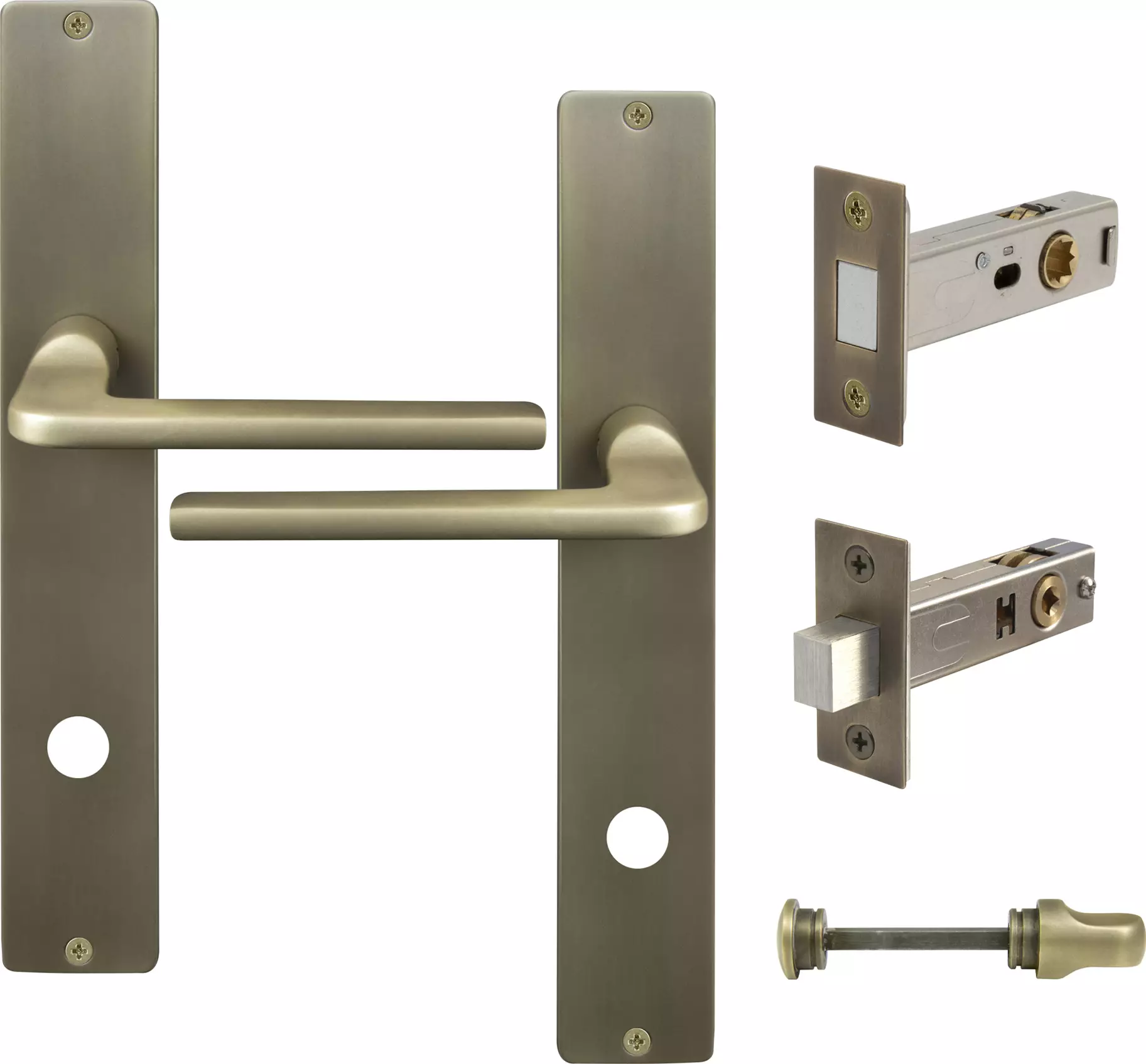 Chalet Longplate Square Privacy Set - Magn. Latch - RB