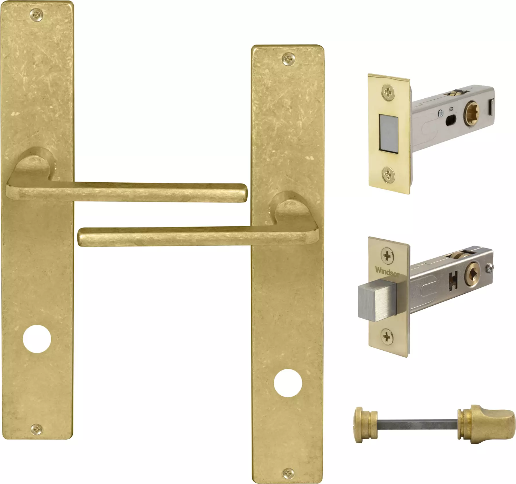 Chalet Longplate Square Privacy Set - Magn. Latch - RLB