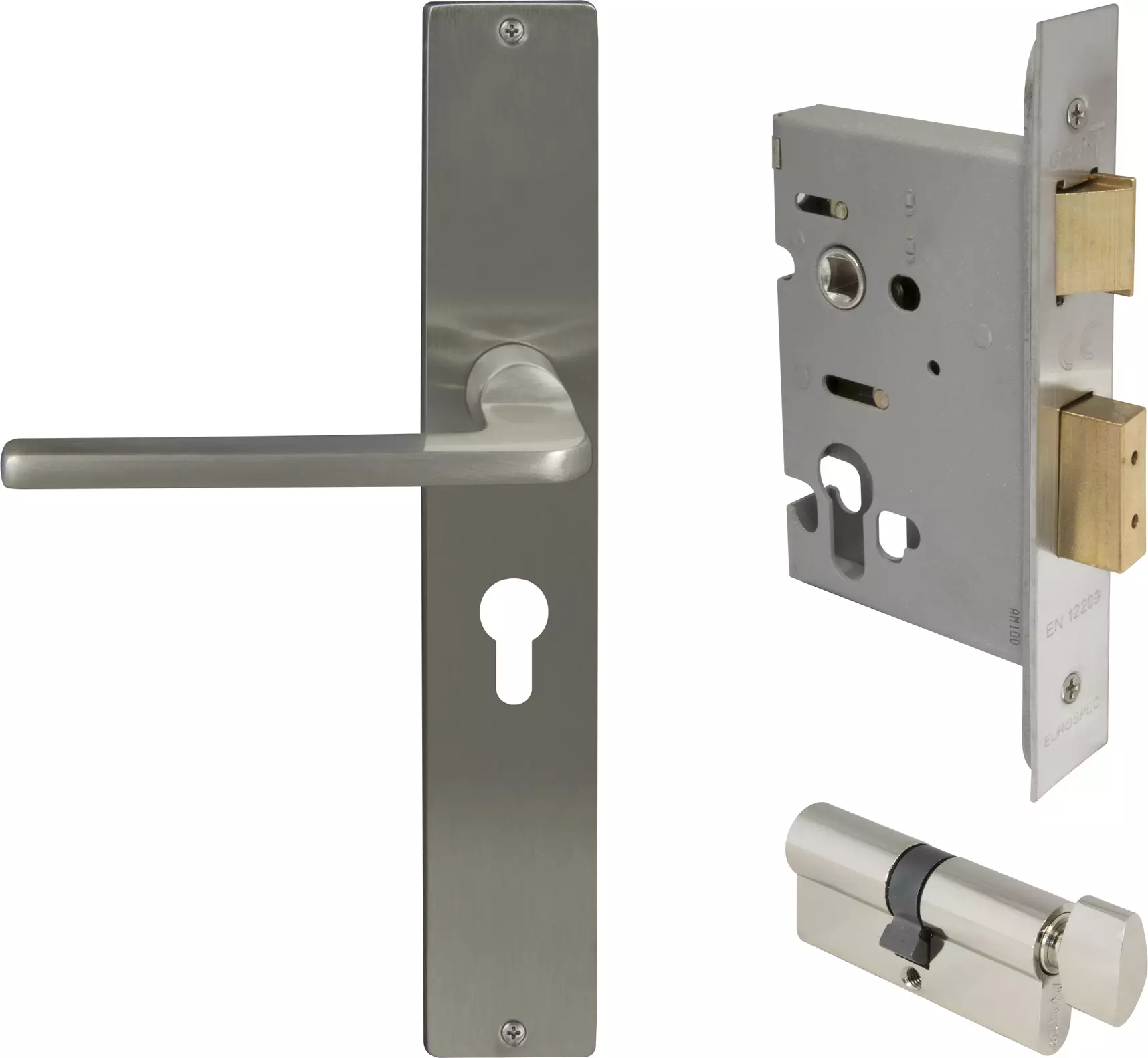 Chalet LP Square Entrance Set - E48 - BN