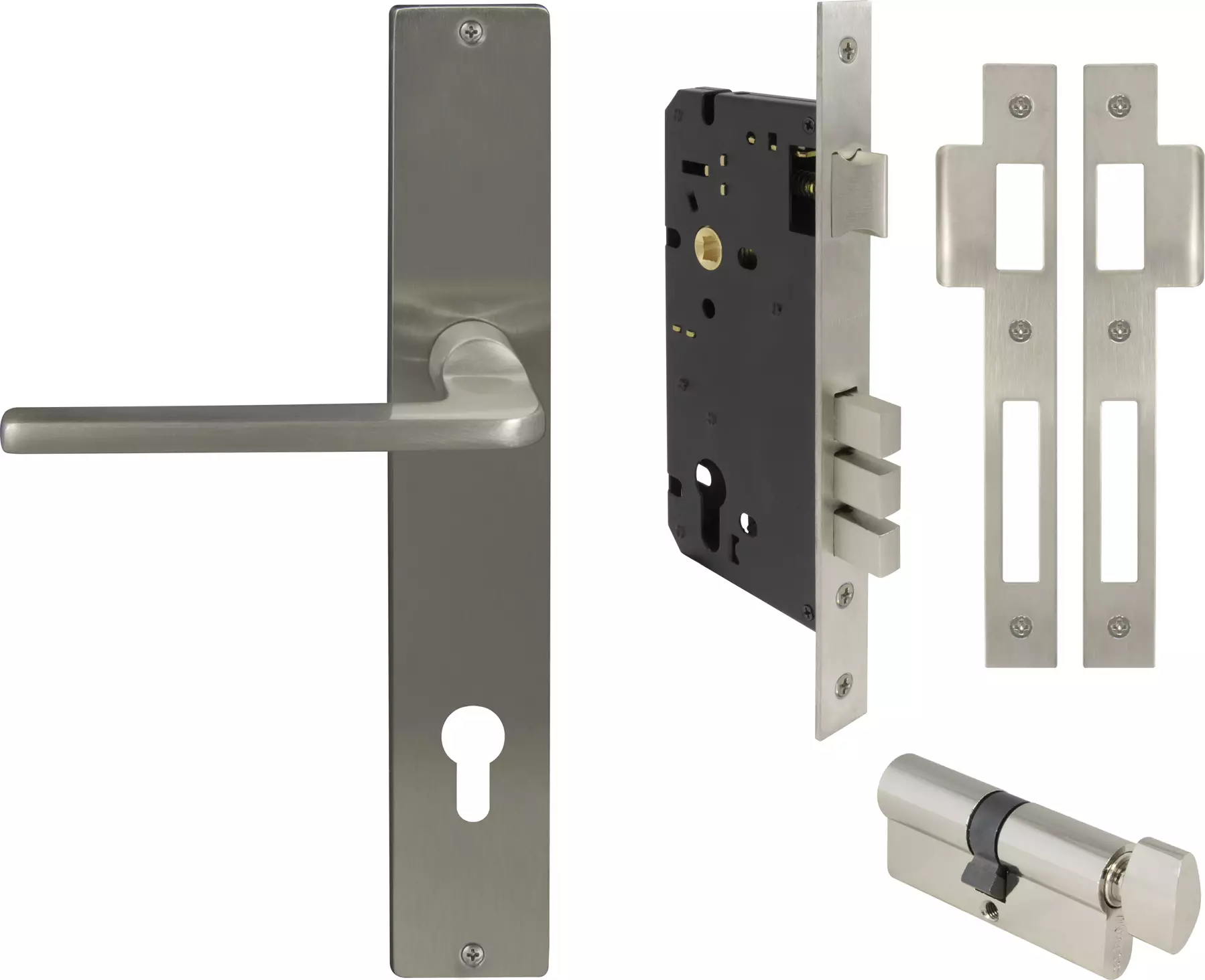 Chalet LP Square Entrance Set - E85 - BN