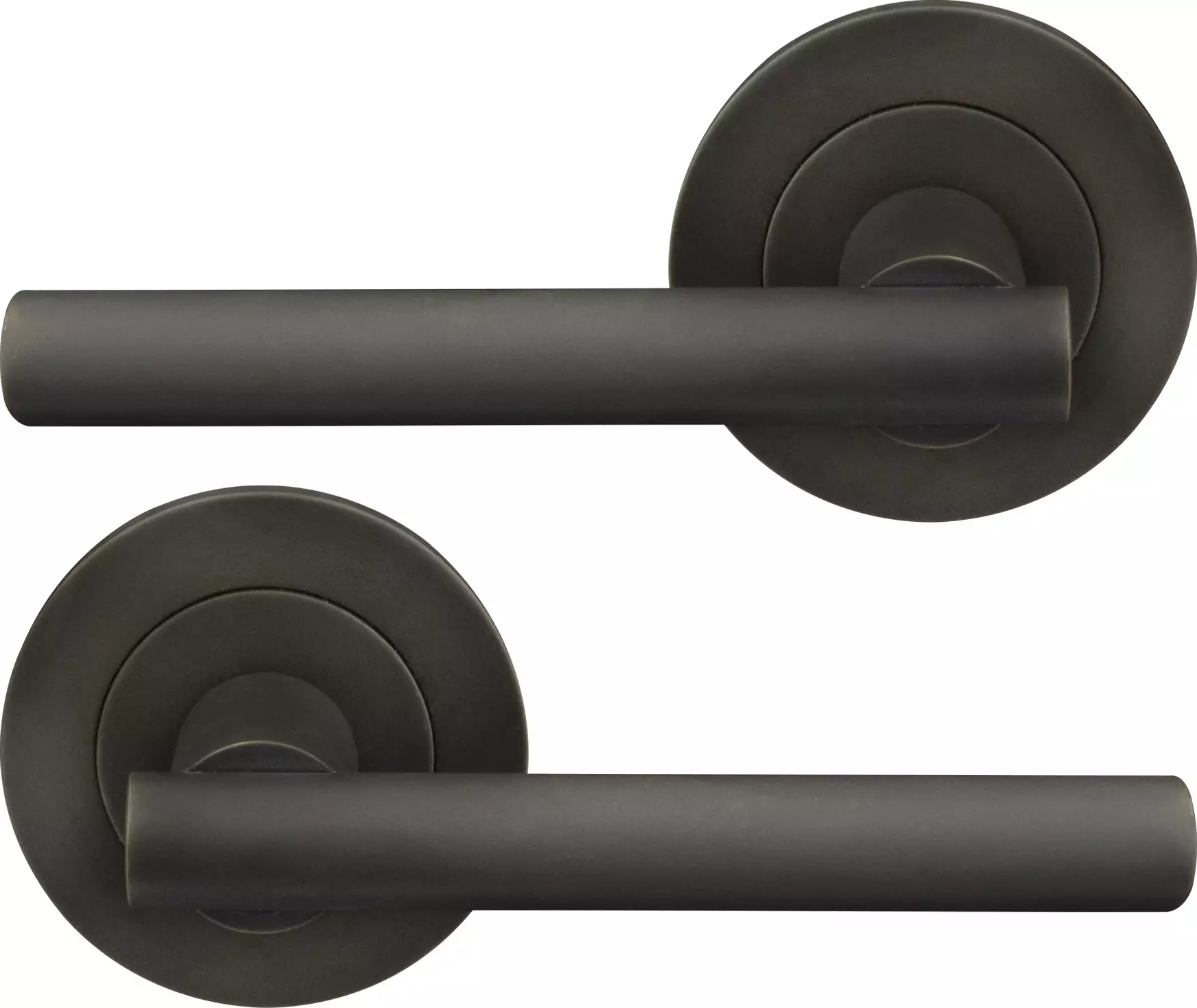 Charleston 64mm Large Rose Lever Set - DRB