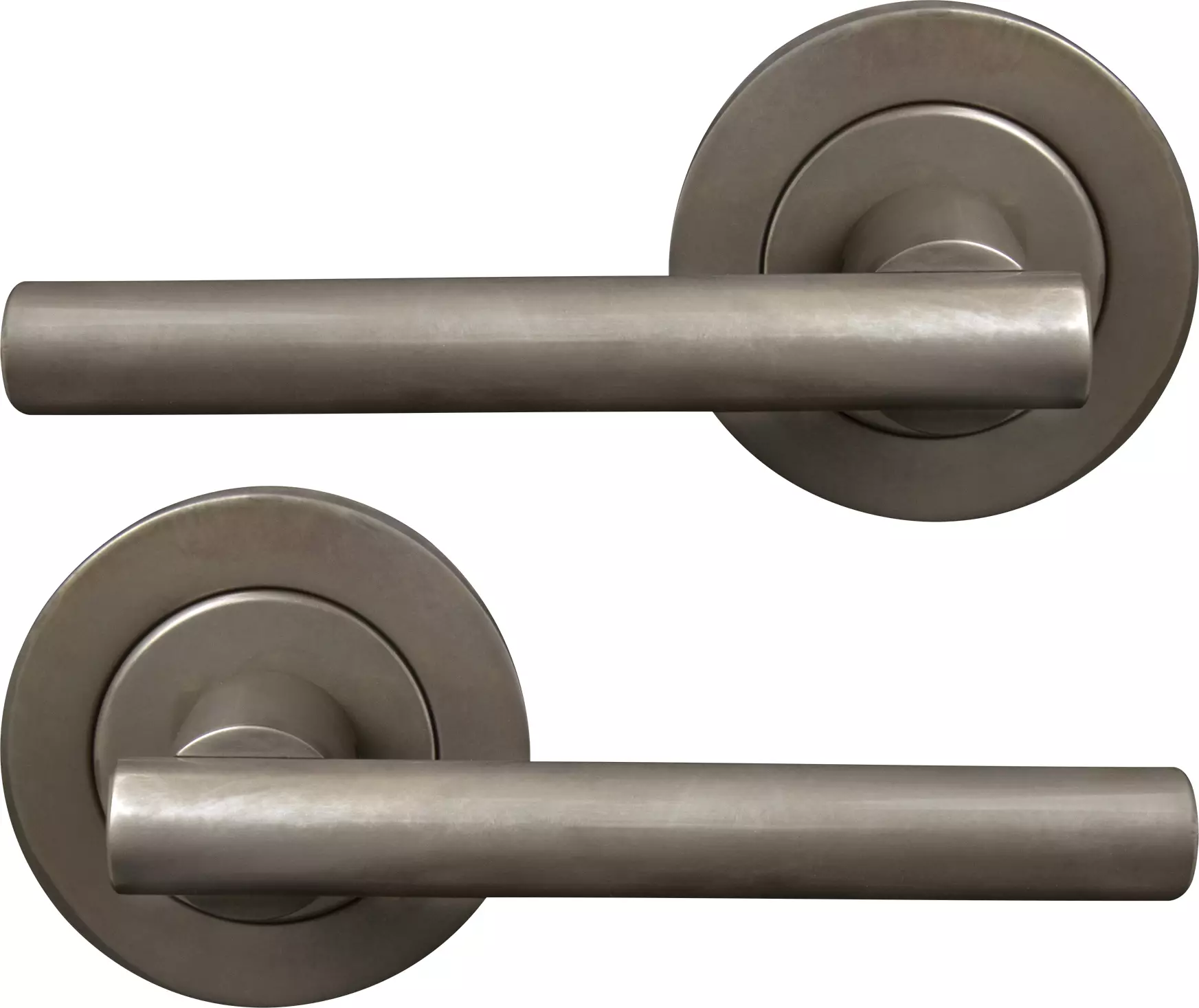 Charleston 64mm Large Rose Lever Set - NB