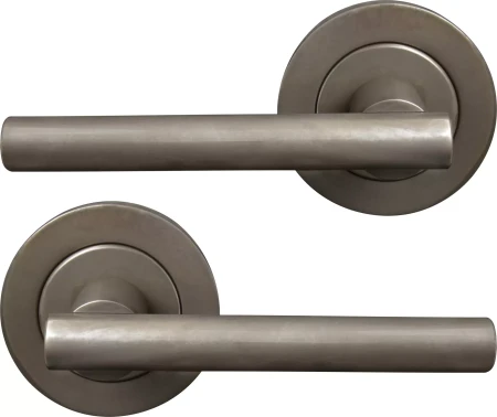 Charleston 64mm Large Rose Lever Set - NB