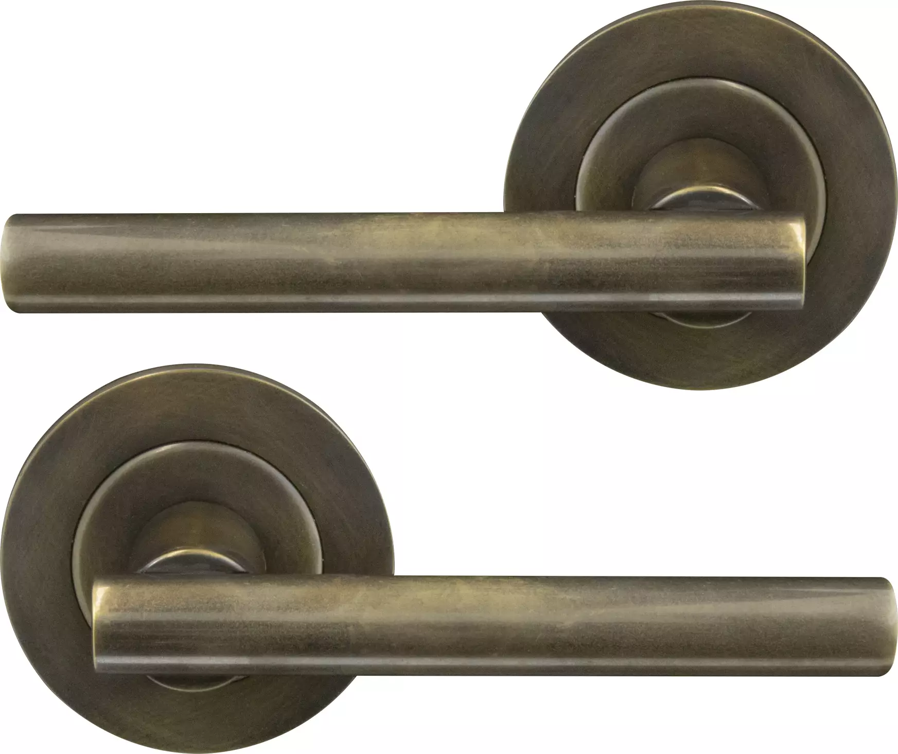 Charleston 64mm Large Rose Lever Set - ORB