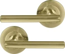 Charleston 64mm Large Rose Lever Set - PB