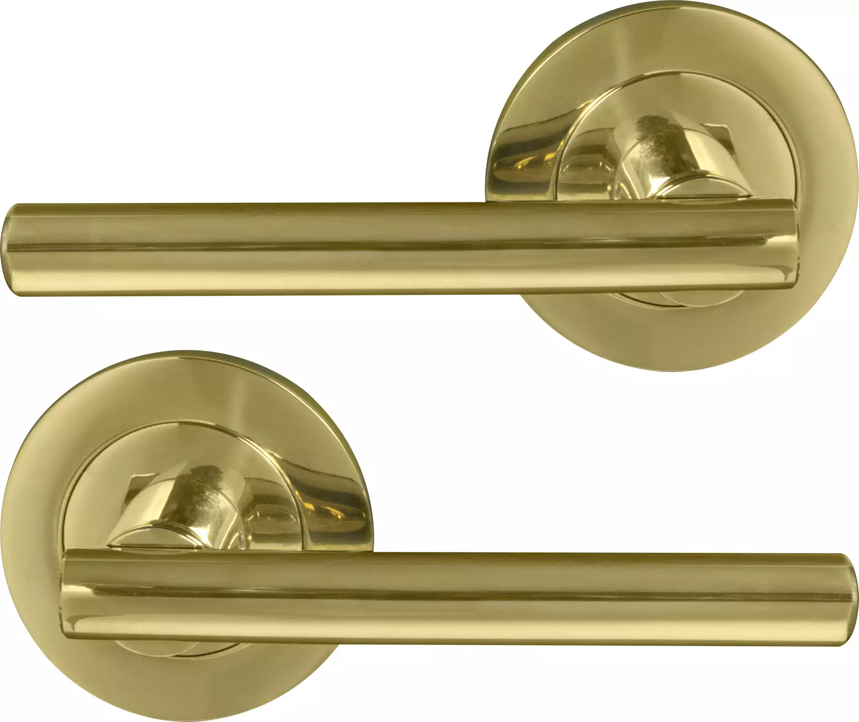 Charleston 64mm Large Rose Lever Set - UB