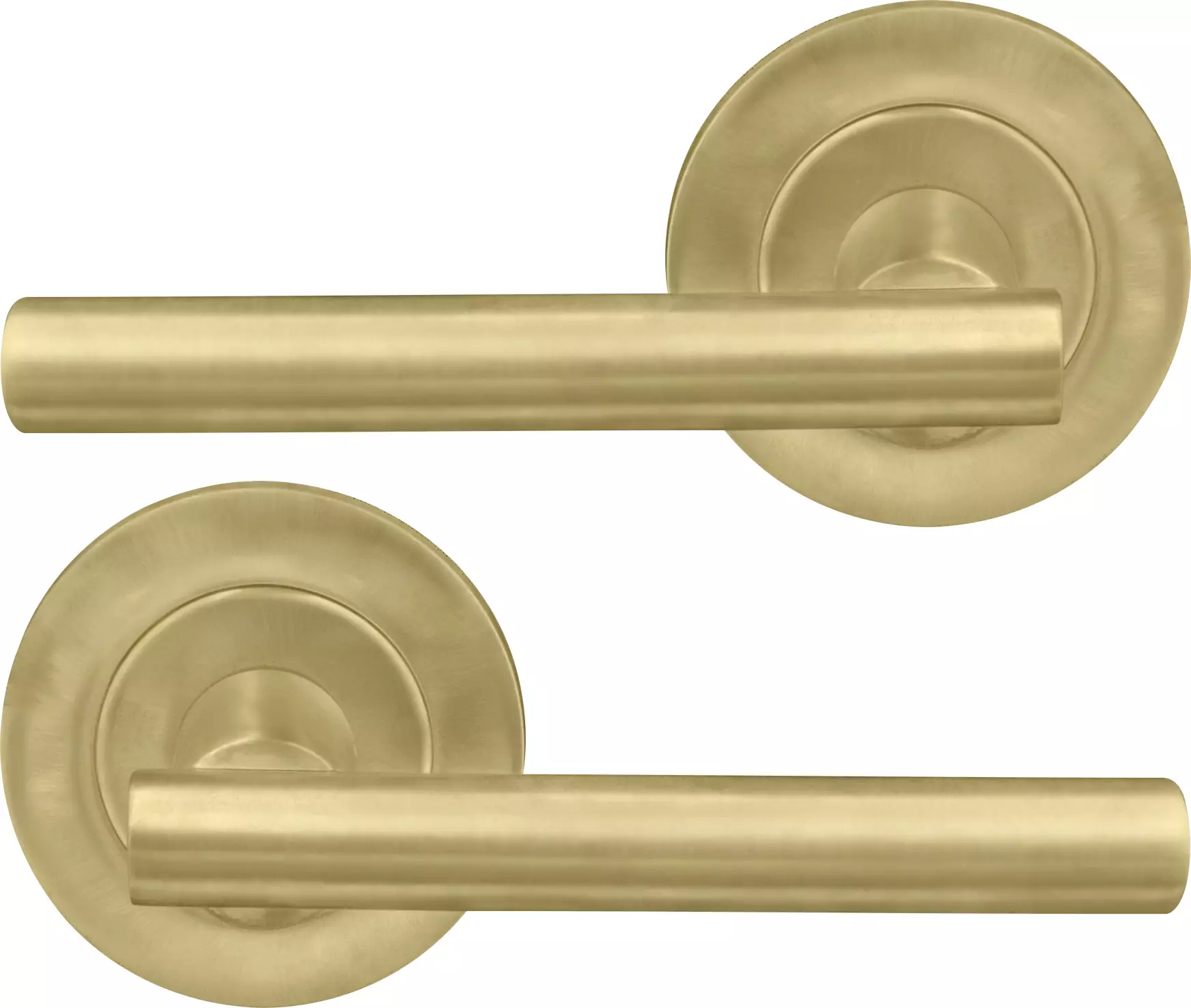 Charleston 64mm Large Rose Lever Set - MSB