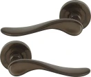 Haven 52mm Round Rose Lever Set - AB