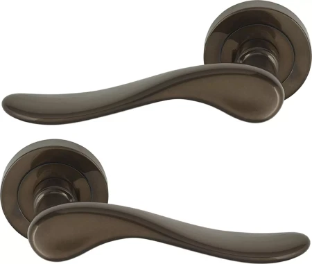 Haven 52mm Round Rose Lever Set - AB