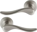 Haven 52mm Round Rose Lever Set - BN