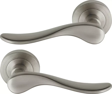 Haven 52mm Round Rose Lever Set - BN
