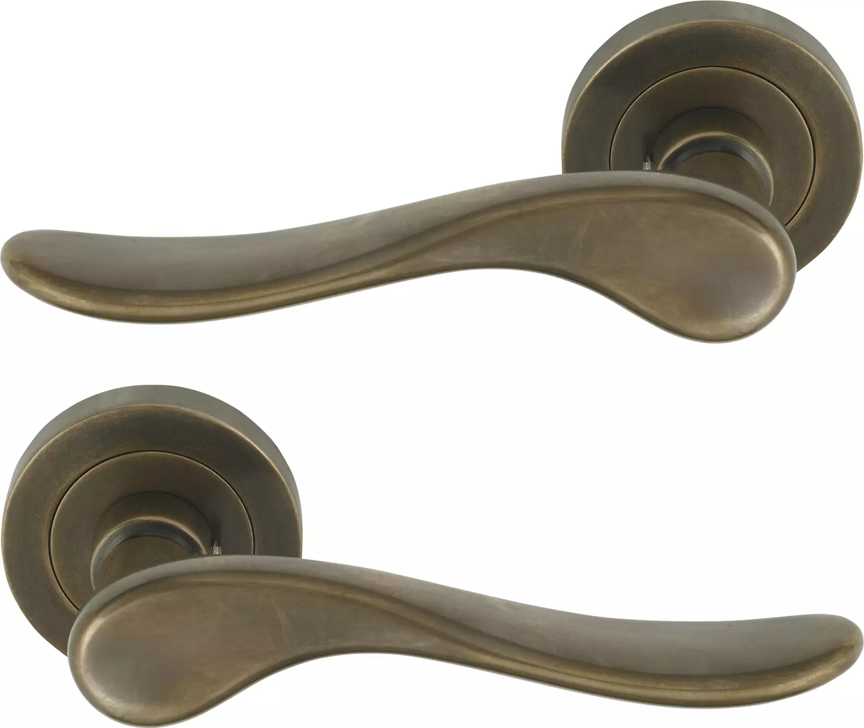Haven 52mm Round Rose Lever Set - ORB