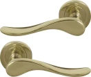 Haven 52mm Round Rose Lever Set - PB