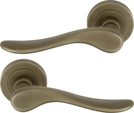Haven 52mm Round Rose Lever Set - RB
