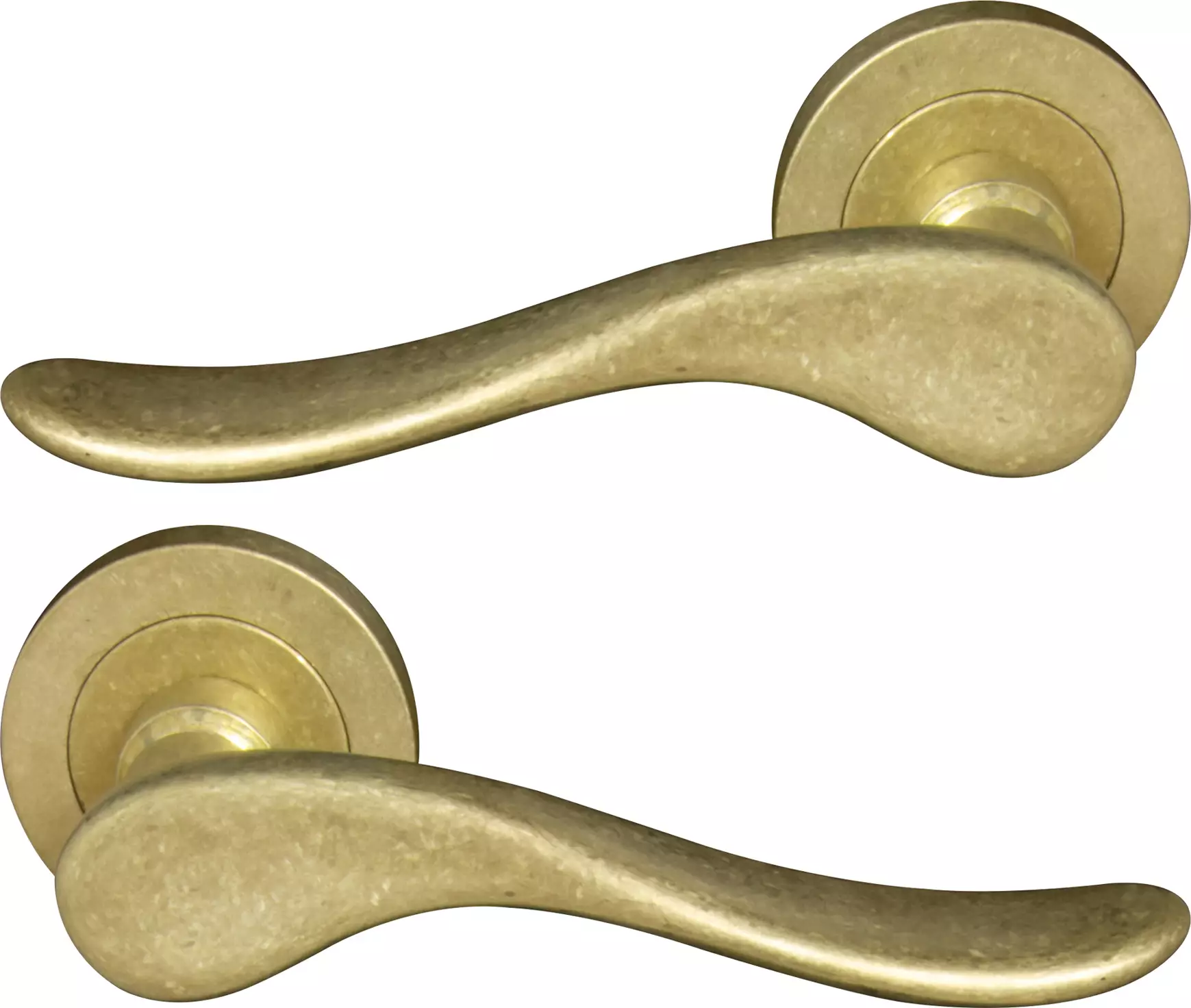 Haven 52mm Round Rose Lever Set - RLB