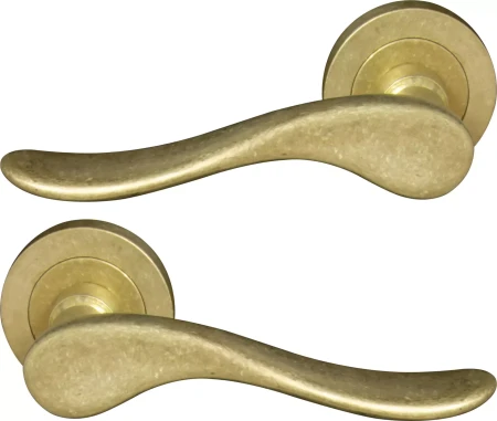 Haven 52mm Round Rose Lever Set - RLB