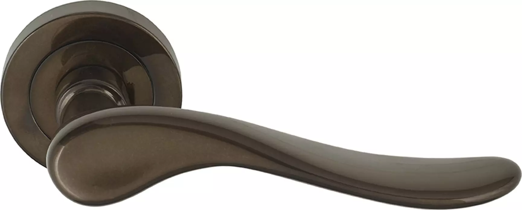 Haven Round Rose Dummy Lever - LH - AB