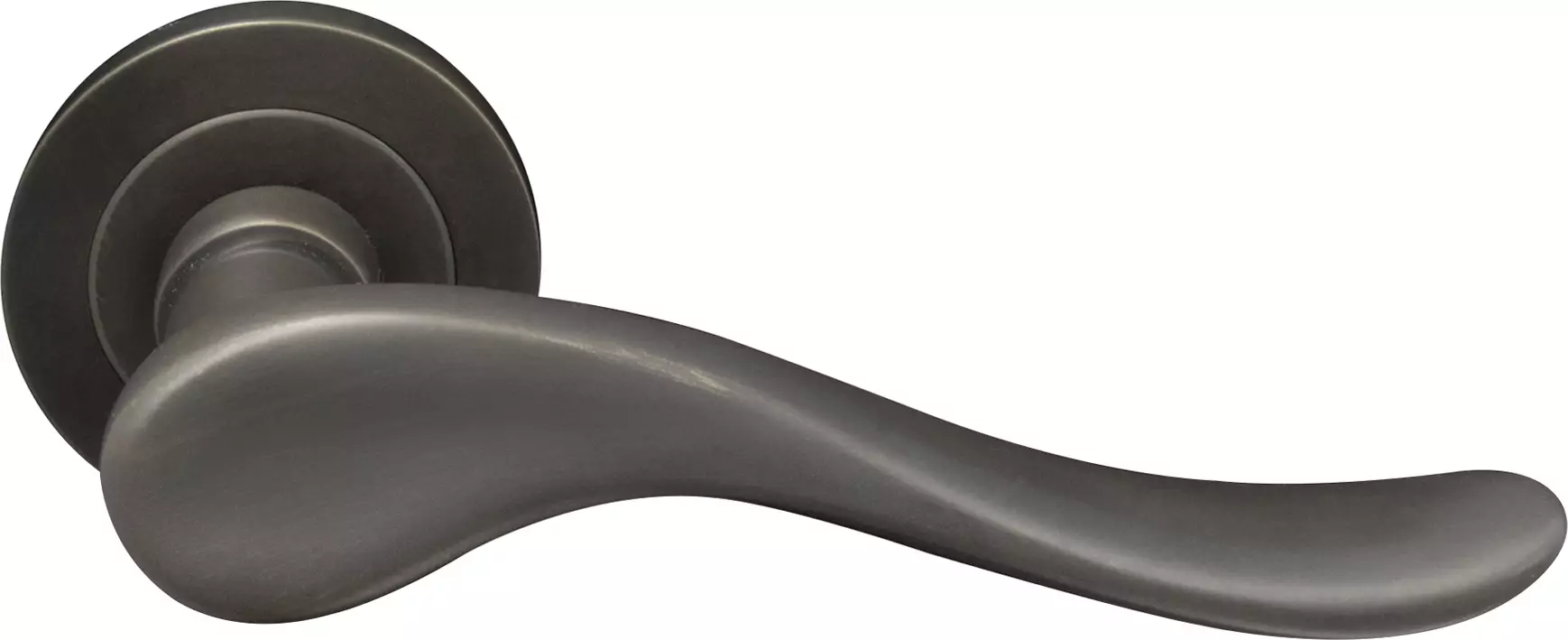 Haven Round Rose Dummy Lever - LH - DRB